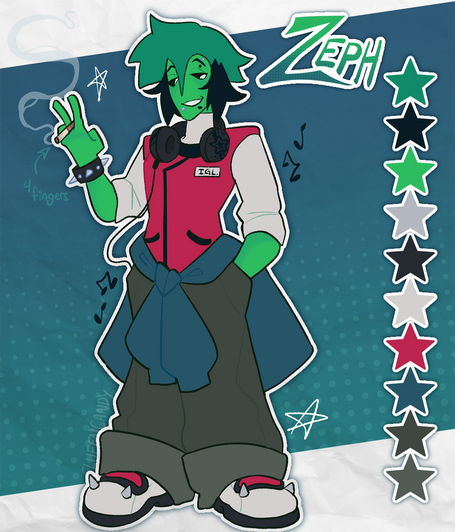 "Zeph Reference." July 2025. Original Work. Created in Procreate.